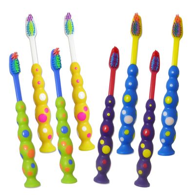 Childrens Toothbrushes ~ Set of 8 Sucker Brushes