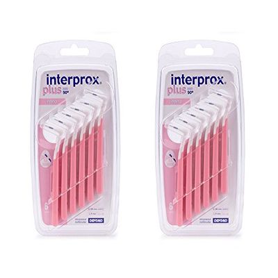 2 Pack INTERPROX Plus 90' Nano - INTERDENTAL Brush Nano 0.6MM - Lower Price