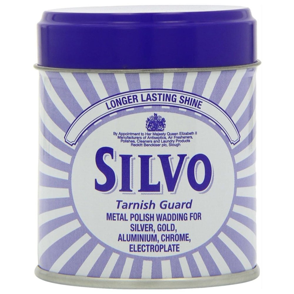 Silvo Tarnish Guard Metal Polish Wadding for Silver, Gold, Aluminum, Chrome & Electroplate - Longer Lasting Shine, 75g