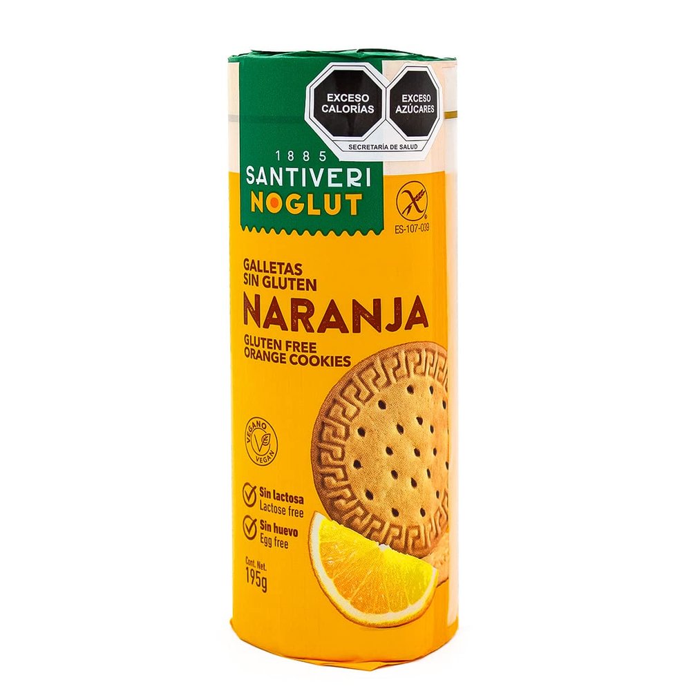 Gluten Free Digestive Cookies with Orange 195 g (Orange)