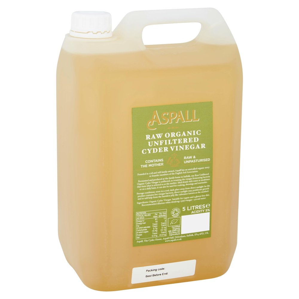 Aspall Organic Raw Organic Cyder Vinegar 5 Litre