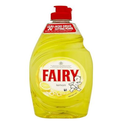 Fairy Clean and Fresh Lemon Washing Up Liquid 433 ml (Pack of 5)