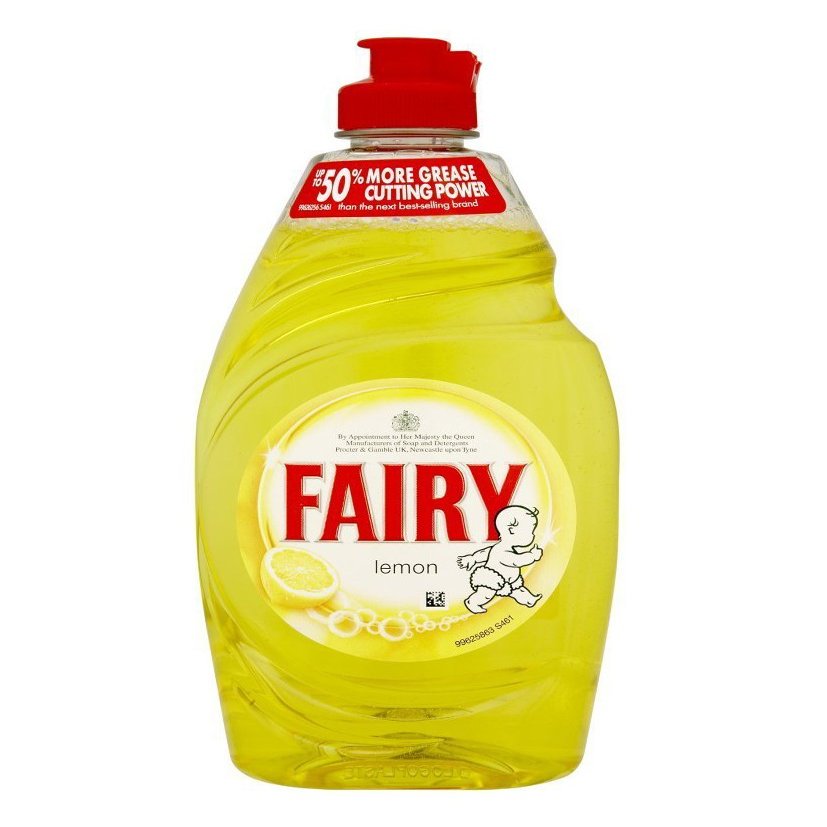 Fairy Clean and Fresh Lemon Washing Up Liquid 433 ml (Pack of 5)