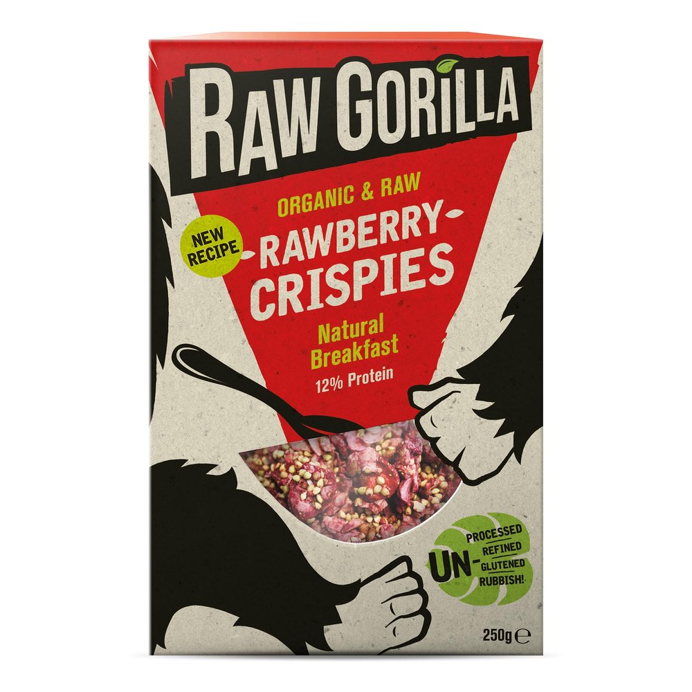 Organic Rawberry Crispies - 250g - RAWGORILLA