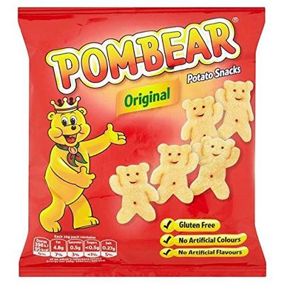 Pom-Bear Original Potato Snacks 19g - Case of 36