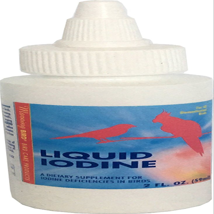FabFinchesUK Morning Bird Liquid Iodine 120ml In Water Iodine Vitamin Supplement For All Birds