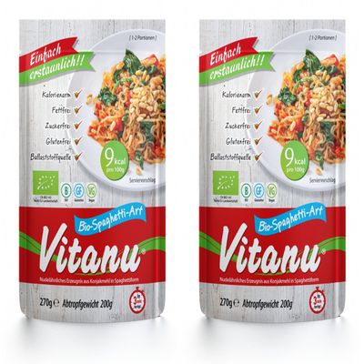 Vitanu Organic Shirataki Pasta spaghetti - 2 x 200g