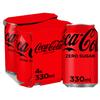Coca-Cola Zero Sugar, 4 x 330ml view 1