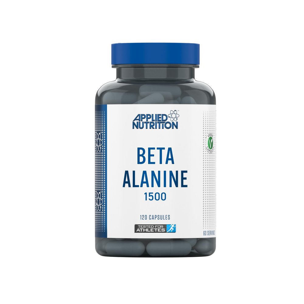 Applied Nutrition Beta Alanine 1500 Amino Acid Supplement, Strength & Performance, 750mg Beta Alanine Per Capsule (120 Capsules - 60 Servings)