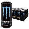 Monster Energy Absolutely Zero Energy Drink with Classic Monster Flavour but Zero Sugar & Zero Calories, Energy Drink Palette, Disposable Tin (24 x 500 ml) view 1