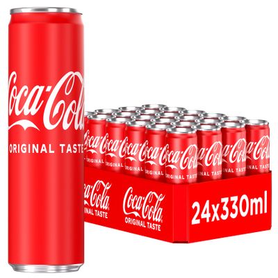Coca-Cola Soft Drink Can 330 ml (Pack of 24)