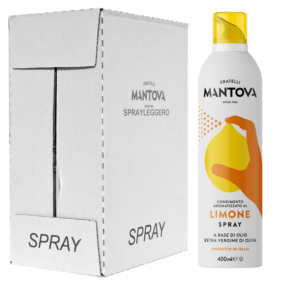 Extra Virgin Olive Oil with Lemon Flavour (cartons of 6 x 400ml)  The Spray Technology Allows You to use up to 90% Less Oil