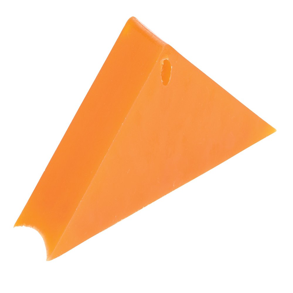 Vestil RC-WC Magnetic Rail Car Wheel Chock, 11", Orange