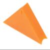 Vestil RC-WC Magnetic Rail Car Wheel Chock, 11", Orange view 2