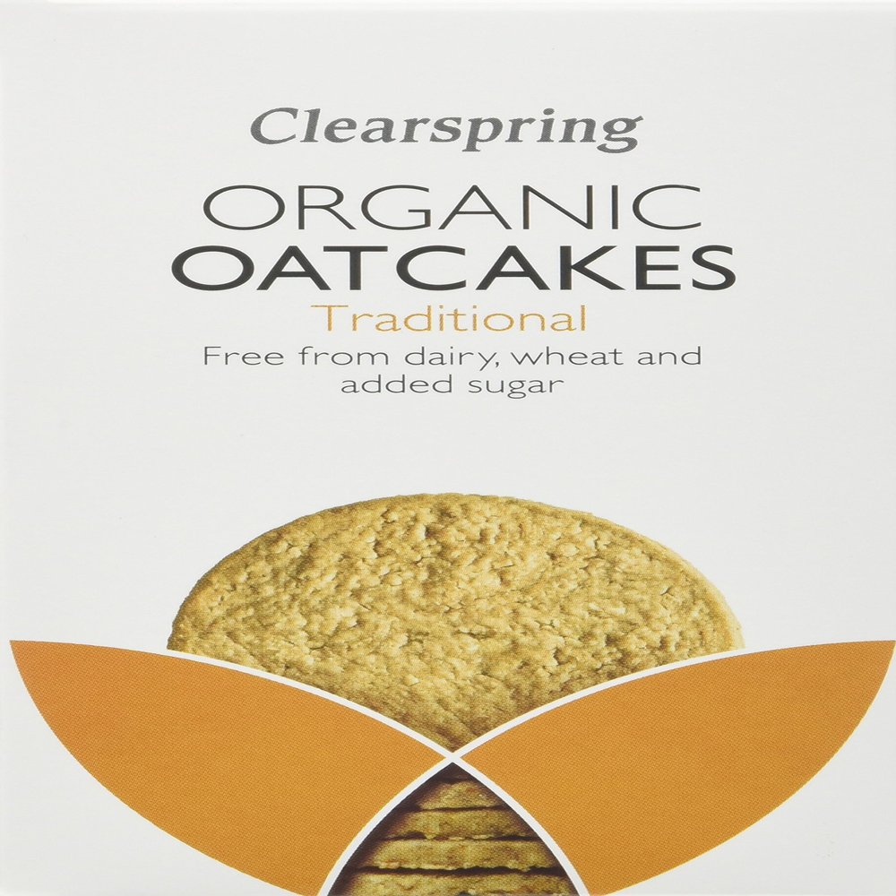 Clearspring Traditional Organic Oatcakes 200 g (Pack of 15)