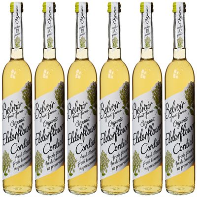Belvoir Organic Elderflower Cordial 500 ml (Pack of 6)