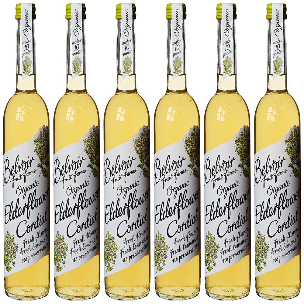 Belvoir Organic Elderflower Cordial 500 ml (Pack of 6)