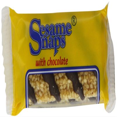 Sesame Snaps Chocolate Coated 30 g (Pack of 24)