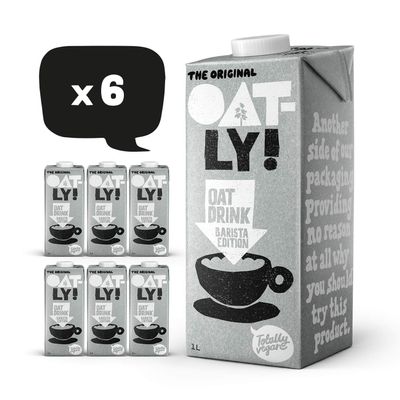 OATLY Oat Drink Barista Edition, 6 x 1L