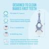 Jordan  | Step 1 Baby Toothbrush | Baby Toothbrush 0-2 Years | The Original Toddler Toothbrush with Extra Soft Bristles & Soft Biting Ring for Babies Gums and Easy Grip | Green & Blue | Pack of 4 view 2