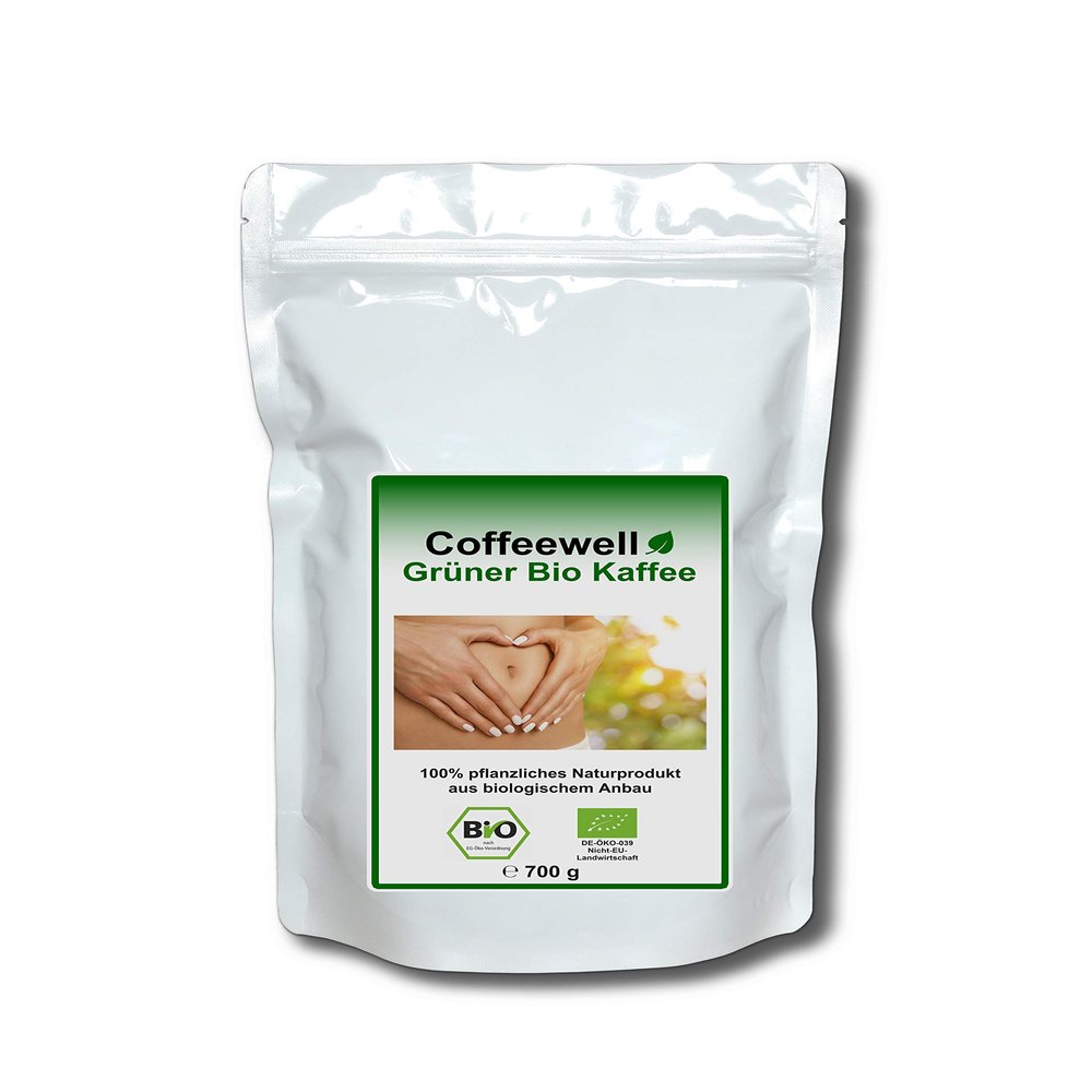 Coffeewell Grner Bio Kaffee - Detox Organic Green Coffee 700g (for Coffee Enema) - GMP certified