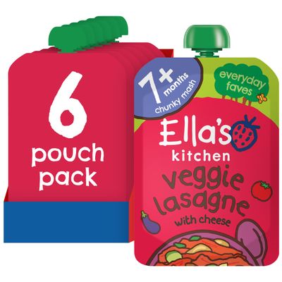 Ella's Kitchen Stage 2 Veggie Lasagne 130 g (Pack of 6)