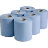 2Work 3-Ply Centrefeed Roll 135m Blue (Pack of 6) 2W00083 view 4
