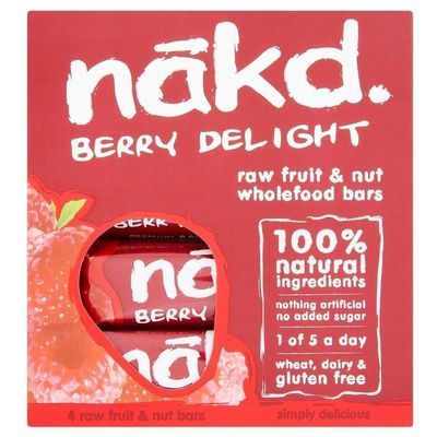 Nakd Bars Berry Delight 4x35g (Pack of 4)