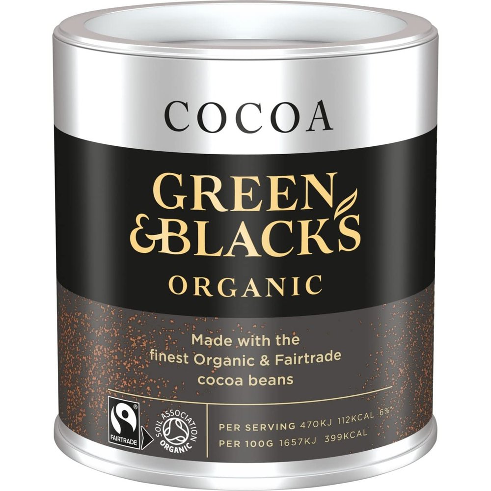 Green & Black's Organic Cocoa Powder, Made with Fairtrade Cocoa Beans, Perfect for Cooking and Baking, Approximately 31 Servings, 125g (Pack of 1)