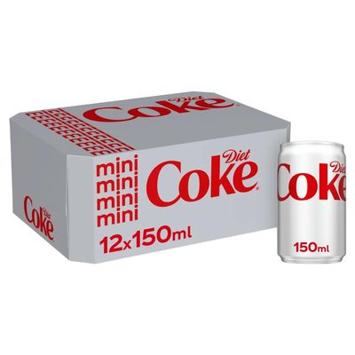 Diet Coke 12 x 150ml Cans