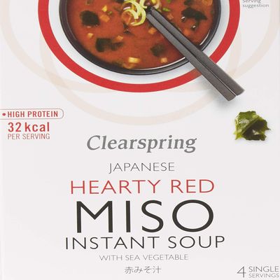 Clearspring Hearty Red Instant Miso Soup with Sea Vegetable, 40g