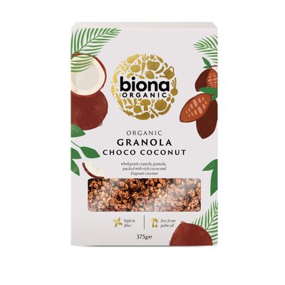 Biona Organic Choco-Coconut Crunchy Wholegrain Granola, 375g