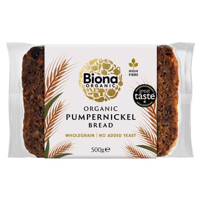 Biona Organic Pumpernickel Bread, 500g