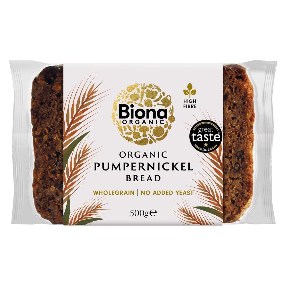 Biona Organic Pumpernickel Bread, 500g