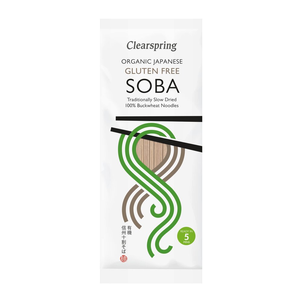 Clearspring Organic Japanese 100% Buckwheat Soba Noodles
