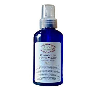 100% Pure & Organic Chamomile Floral Water | Pure Aromatherapy Mist Spray | Soothing & Calming | An excellent pure & natural floral water for sensitive skin | Can be used as a soothing mist & as a gentle toner | All natural, pure & organic | Easy spr