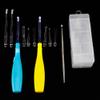 Earlywish Upgraded 6.75" Long Tonsil Stone Removing Tool LED Light, 2 Sets, Color Blue + Yellow, 10 Tips + 1 Stainless Steel Tonsillolith Pick view 1