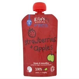 S1 Strawberries & Apples 120 g x 6 Pack by ELLA KITCHEN