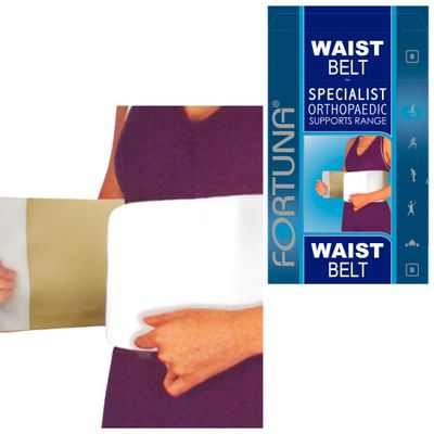 Fortuna Specialist Waist Belt  Lower Back Support Belt for Men & Women | Lumbar Brace for Sciatica, Back Pain Relief, Sacroiliac Support | Elasticated Support for Everyday & Sports Use (Small)