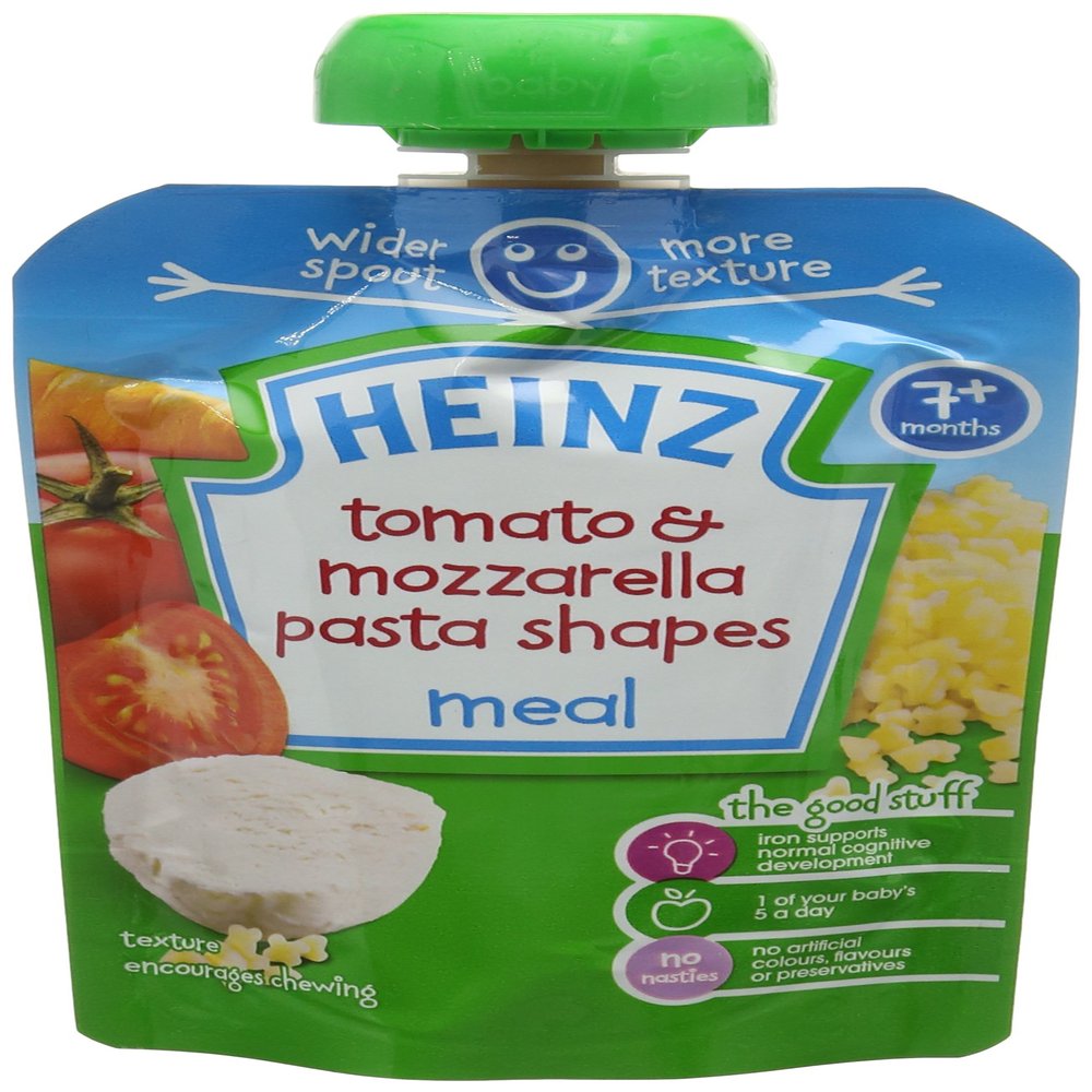 Heinz Tomato and Mozzarella Pasta Shapes Meal 130 g (Pack of 5)