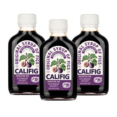 Califig Syrup of Figs | Three pack | Natural Digestive Aid | Vegan | With Fig Extract | Helps Maintain Regularity | 3 X 100 ml