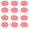 15th Birthday Boy / Girl, Congratulations Edible Cupcake Toppers - Stand-up Wafer Cake Decorations (Pack of 12) view 2
