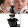 Backbayia Shaving Brush Razor Bowl Shaving Kit Manual Shaving Tools view 3