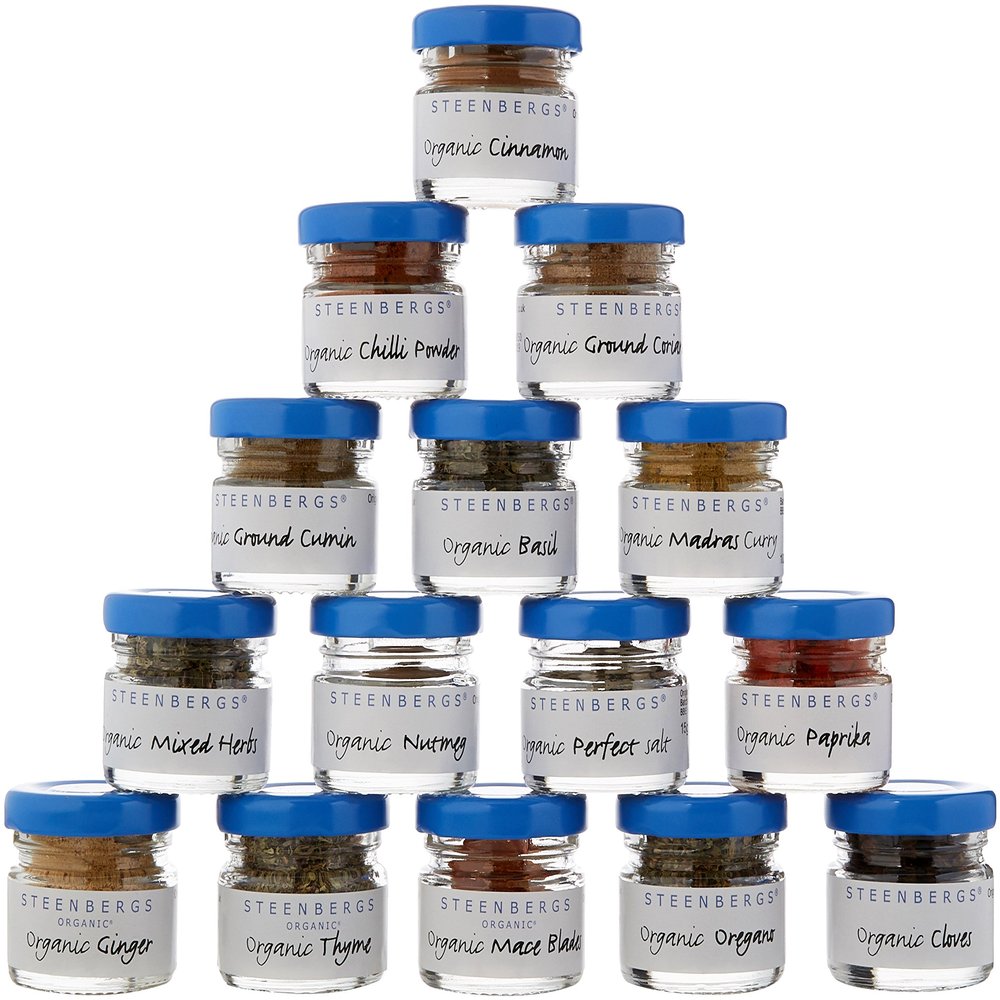 Steenbergs Organic Storecupboard Spices and Herbs Gift Box