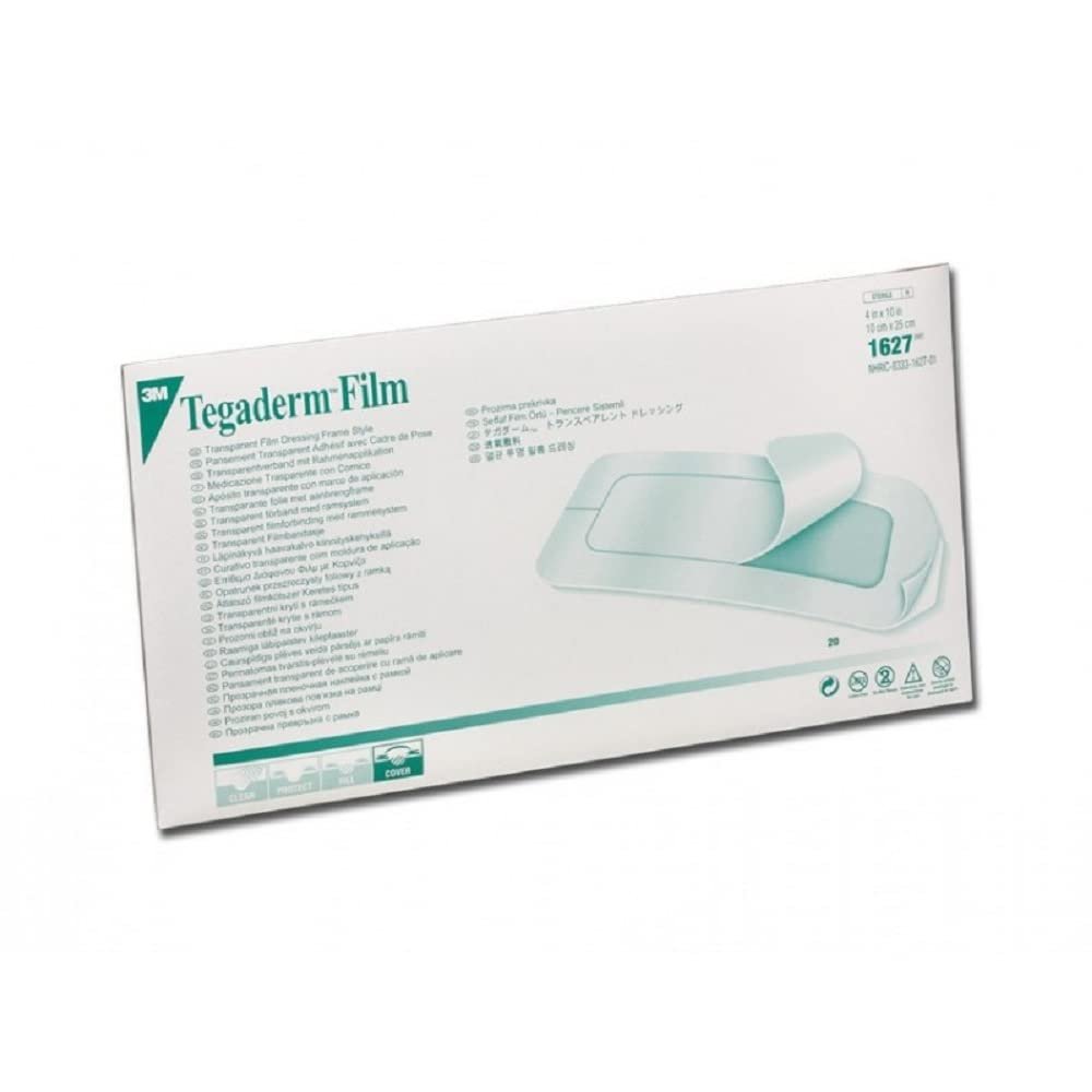 3 M Tegaderm, 10 x 25 cm, Pack of 20