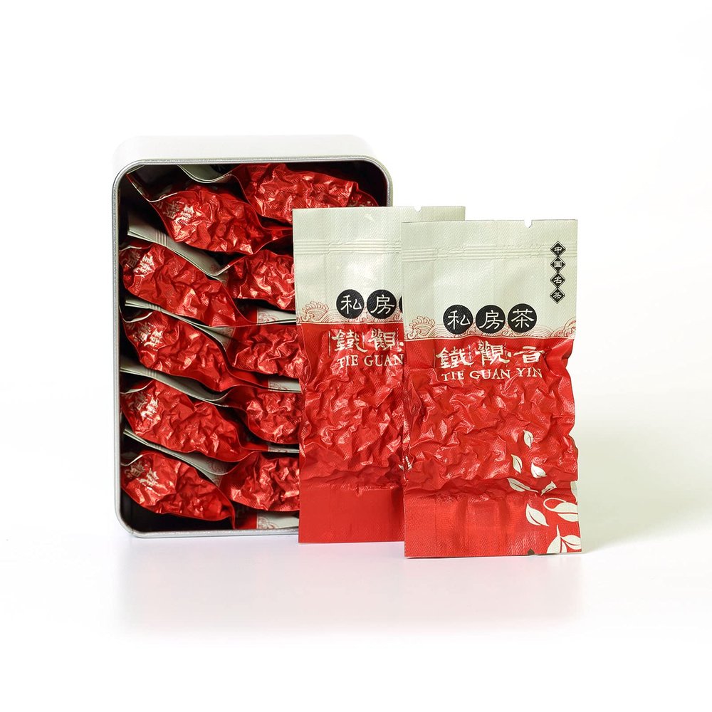 GOARTEA 10Pcs 8g Top Grade Tieguanyin Tie Guan Yin Oolong Tea - Iron Goddess Fujian Anxi High Mountain Chinese Oolong Tea