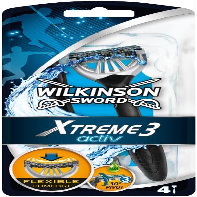 10 x WILKINSON Razor Usa & throws Xtreme 3 Active 6 Pieces