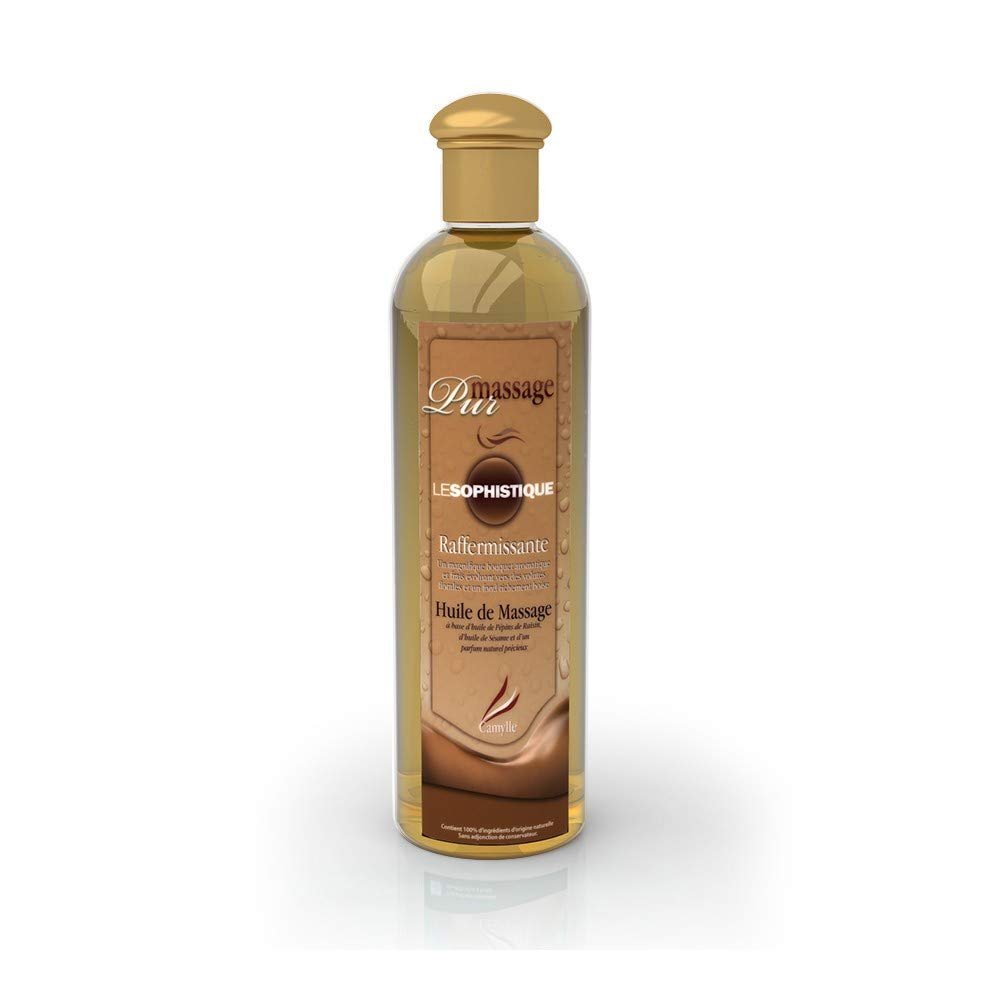 Camylle - Massage Oil Le Sophistiqu - Luxury Spa Massage Oil - Woody and Refreshing That dissipates into Floral Curls - 500ml