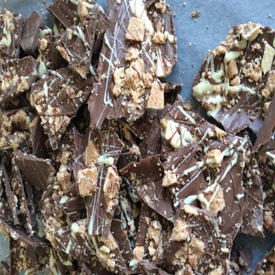 Belgian Chocolate Bark 100g (Milk Mixed Fruit and nut)