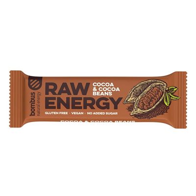 Bombus Natural Energy Raw Food Bar Raw Energy Cocoa & Cocoa Beans 50 g